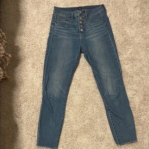 GAP High Rise Blue Denim Stretchy Skinny Jeans